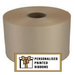 Rose Gold Nude Custom Printed Wide Ribbon