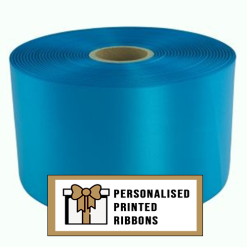 Turquoise Custom Printed Wide Ribbon