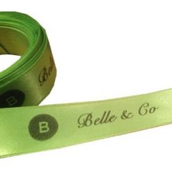 Lime Green Logo Printed Ribbon