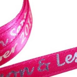 Magenta Logo Printed Ribbon
