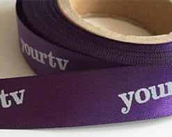 Purple Logo Printed Ribbon
