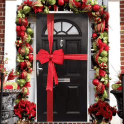 Alternative view of Red Satin Padded Door Bow Decorating Pack