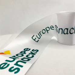 Alternative view of Full Colour Logo Printed On White Ribbon - 100mm