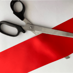 Big Black Handled 26cm Scissor & Wide Ribbon Store Opening Pack