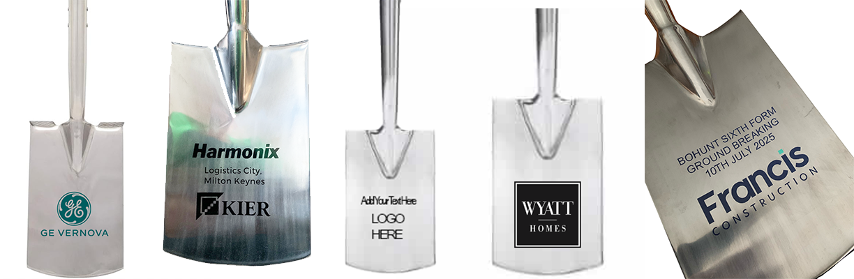 Custom Printed Engraved Ceremonial Spades