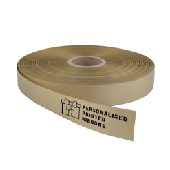 Antique Gold Logo Printed Ribbon