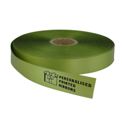 Apple Green Logo Printed Ribbon