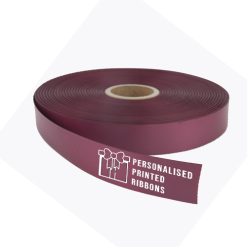 Burgundy Logo Printed Ribbon