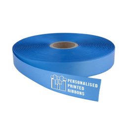 Cornflower Blue Logo Printed Ribbon