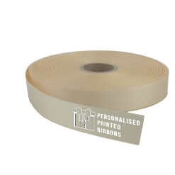 Cream Logo Printed Ribbon