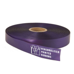 Dark Purple Logo Printed Ribbon, Aubergine Logo Printed Ribbons