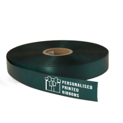 Hunter Green Logo Printed Ribbon