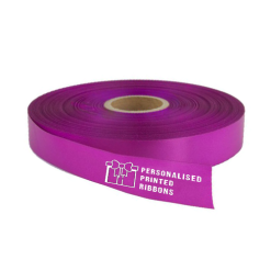 Magenta Logo Printed Ribbon