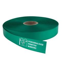 Teal Logo Printed Ribbon