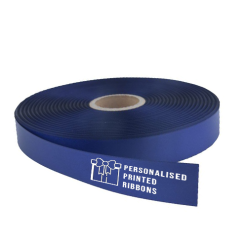 Navy Blue Logo Printed Ribbon