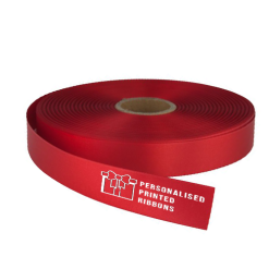 Red Logo Printed Ribbon