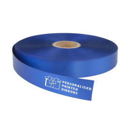 Royal Blue Logo Printed Ribbon