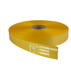 Yellow Logo Printed Ribbon
