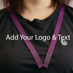 Single-Colour Custom Printed Lanyards with Clips