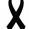Black Ready to Wear Charity Awareness Ribbons (Pk 25)