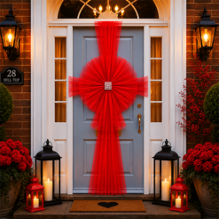 Net Door Bows For Christmas