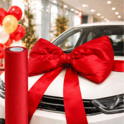 Big Red Bow With Wrapping Ribbon