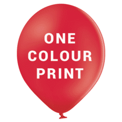 Custom Printed Latex Balloons - 1 Colour Print - Printing One Side of Balloon