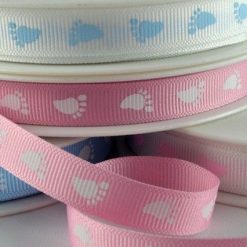 Baby Feet Printed Ribbon