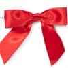 Red Mini Satin Gift Bows with Twist Ties