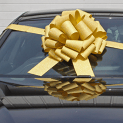 Extra large Gold Car Bows Arrive Ready To Use Quick Next Day Delivery 1