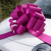 Glitter Pink Giant Car Bow – 42cm FREE Wrapping Ribbon - Personalise!