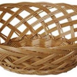 Open Weave Oval Wicker Basket