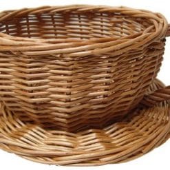 Wicker Cup & Saucers