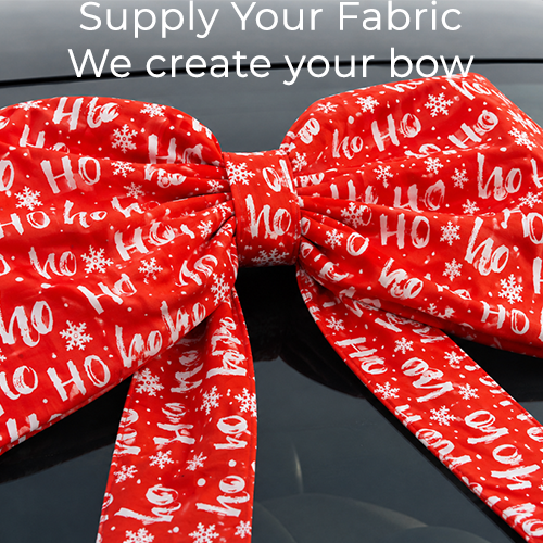 Bespoke Car Bows Made Using Your Own Fabric