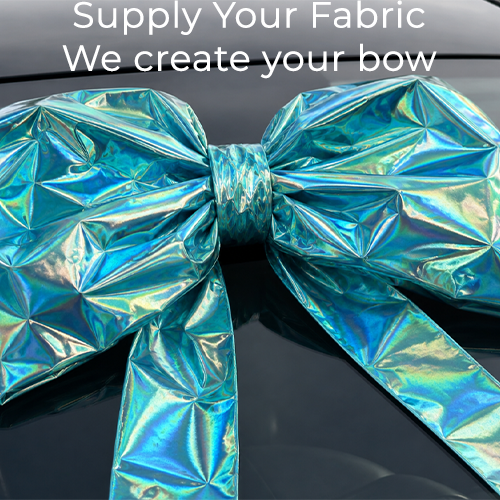 Bespoke Car Bows Made Using Your Own Fabric