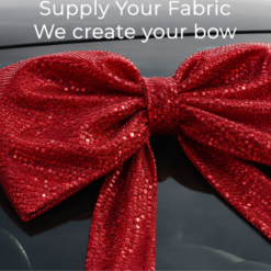 Bespoke Car Bows Made Using Your Own Fabric
