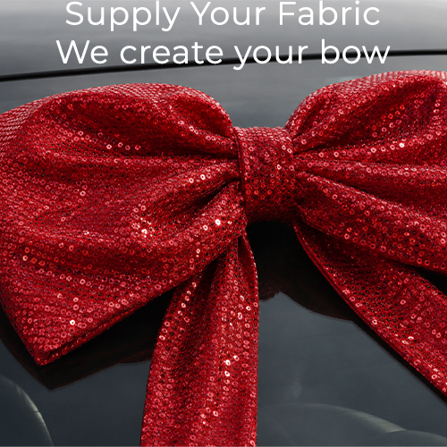 Bespoke Car Bows Made Using Your Own Fabric