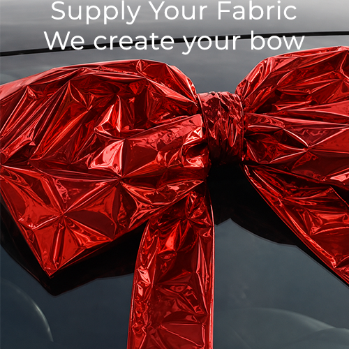 Bespoke Car Bows Made Using Your Own Fabric