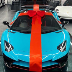 Luxury Red Satin Car Bow