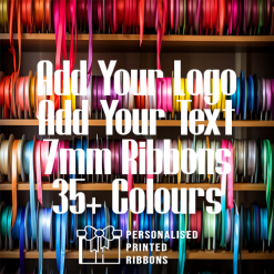 7mm Wide Narrow Custom Printed Ribbons Personalised UK Ribbon Company
