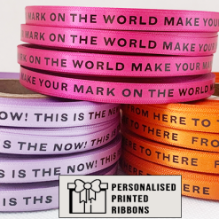 7mm Wide Printed Narrow Customised Ribbons