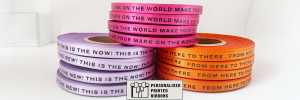 7mm Wide Printed Narrow Customised Ribbons