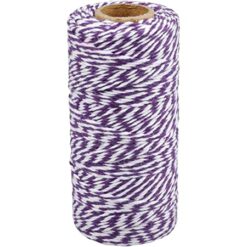 Purple & White Bakers Twine