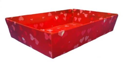 Heart Gift Hamper Trays - 20cm (Pk 10)