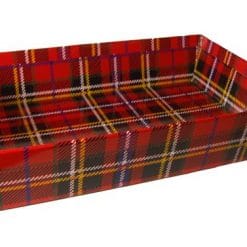10 x Tartan Gift Hamper Trays - 30cm