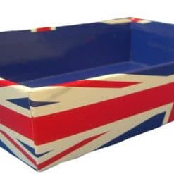 10 x Union Jack Hamper Gift Hamper Trays - 20cm