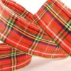 Red Tartan 40mm Ribbon