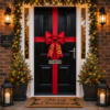 New Build Padded Door Bow with Custom Printed Logo Tails