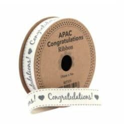 Congratulations Cotton Ribbon
