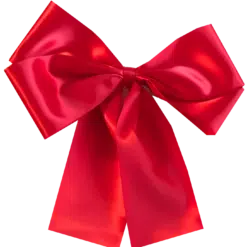 Red Satin Door Bow Decorating Pack